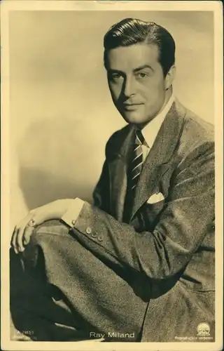 Ak Schauspieler Ray Milland, Portrait