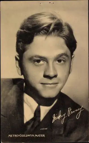 Ak Schauspieler Mickey Rooney, Portrait