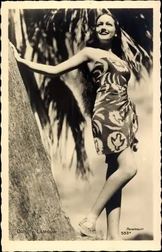 Ak Schauspielerin Dorothy Lamour, Portrait