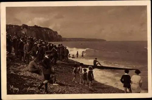 Ak Dieppe Seine Maritime, Am Strand