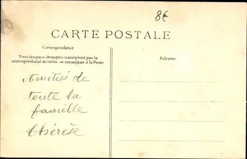 Passepartout Ak Reims Marne, Kirche, Champagnerflasche