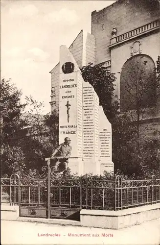 Ak Landrecies Nord, Monument aux Morts