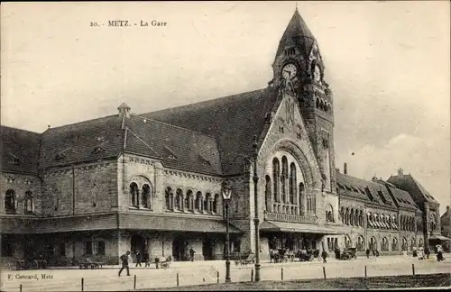 Ak Metz Moselle, La Gare