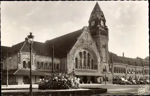 Ak Metz Moselle, Hauptbahnhof