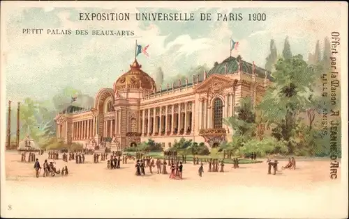 Litho Paris, Weltausstellung 1900, Petit Palais des Beaux-Arts