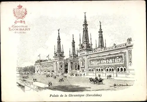 Künstler Litho Paris VII, Weltausstellung 1900, Palais de la Ceramique, Invalides