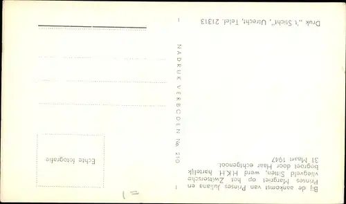 Ak Juliana der Niederlande, Prinzessin Margriet, Flughafen, Flugzeug