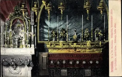 Ak Jerusalem Israel, Calvary, Altar