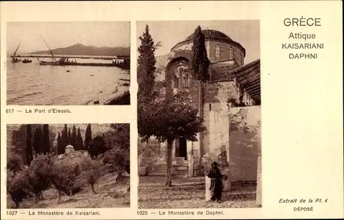 Ak Kesariani Athen Griechenland, Daphni, Kloster Kaisariani, Hafen