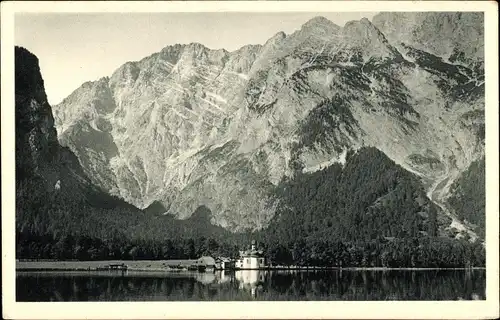 Ak Sankt Bartholomä Schönau am Königssee, Watzmann, Ostwand