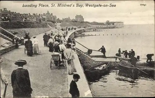 Ak Westgate on Sea Kent England, Landing Place, St. Mildred's Bay