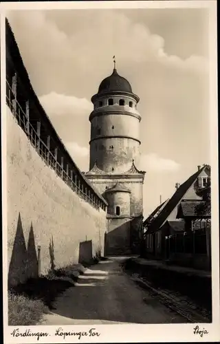 Ak Nördlingen in Schwaben, Löpinger Tor