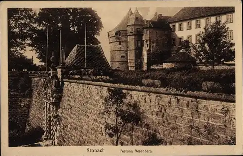 Ak Kronach in Oberfranken, Veste Rosenberg