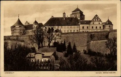 Ak Kronach in Oberfranken, Veste Rosenberg