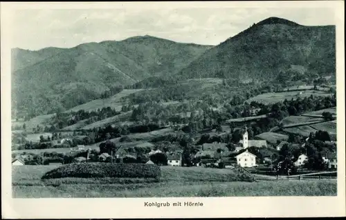 Ak Bad Kohlgrub in Oberbayern, Gesamtansicht, Kirche, Hörnle