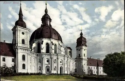 Ak Ettal Oberbayern, Kloster, Benediktinerabtei