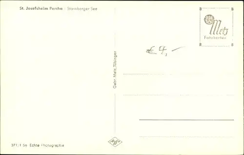 Ak Percha Starnberg in Oberbayern, St. Josefsheim, Gesamtansicht