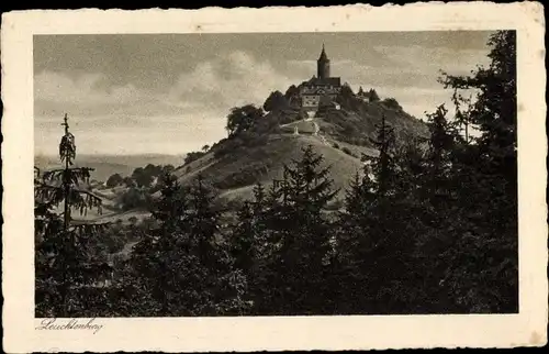 Ak Seitenroda in Thüringen, Leuchtenburg bei Kahla, Blick vom Dohlenstein