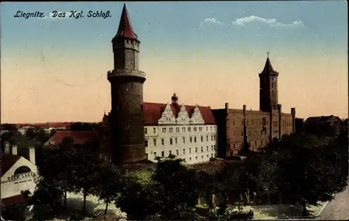 Ak Legnica Liegnitz Schlesien, Königliches Schloss, Tuchlager