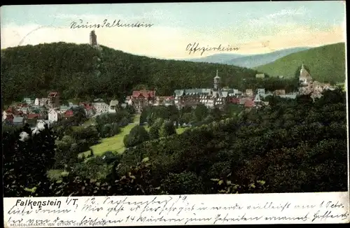 Ak Falkenstein Königstein im Taunus, Gesamtansicht