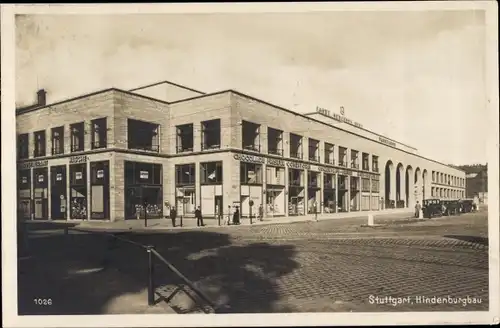 Ak Stuttgart in Württemberg, Hindenburgbau