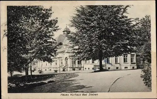 Ak Bad Steben in Oberfranken, neues Kurhaus