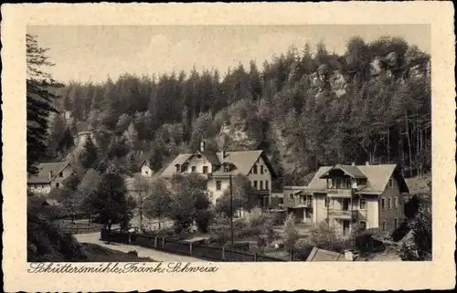 Ak Schüttersmühle Pottenstein in Oberfranken, Gasthof, Inh. A. Walther