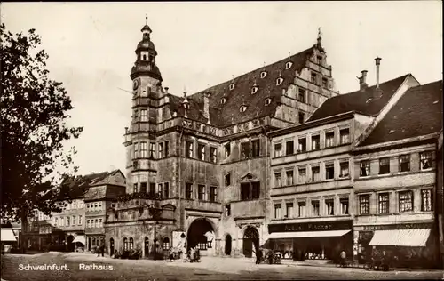 Ak Schweinfurt in Unterfranken Bayern, Rathaus