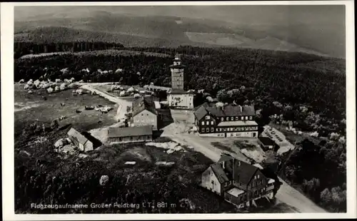 Ak Niederreifenberg Schmitten im Taunus, Großer Feldberg, Fliegeraufnahme