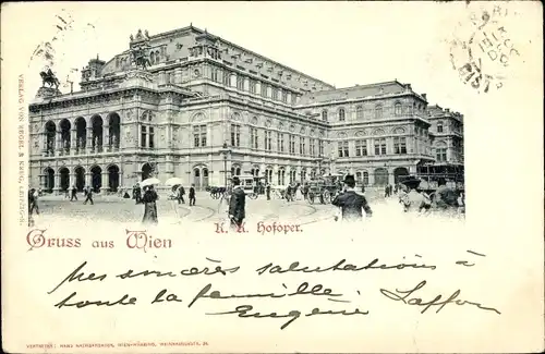 Ak Wien 1 Innere Stadt, K. K. Hofoper