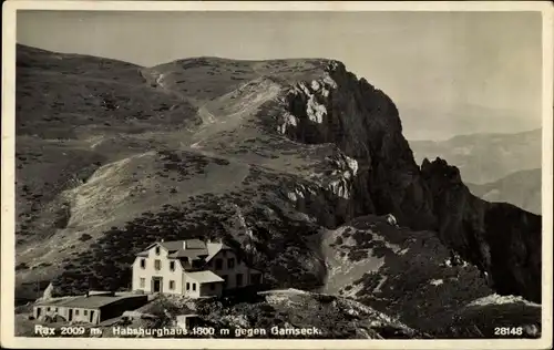 Ak Bergmassiv Rax Niederösterreich, Habsburghaus gegen Gamseck