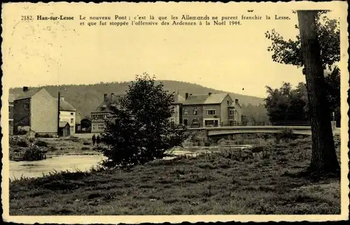 Ak Han sur Lesse Wallonien Namur, Neue Brücke