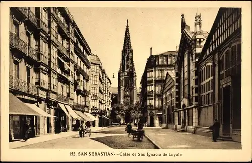 Ak Donostia San Sebastián Baskenland, Calle de San Ignacio de Loyola