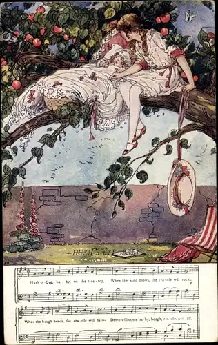 Lied Ak Hush a Bye, Baby, on the treetop, when the wind blows