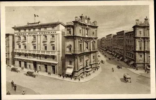 Ak Palermo Sizilien Sicilia Italien, Grand Hotel Centrale