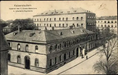 Ak Kaiserslautern in der Pfalz, Kaserne des II. Ersatz-Bataillons 4. Infanterie-Regiments