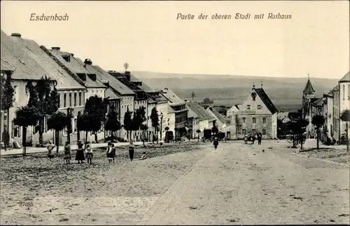 Ak Eschenbach in Württemberg, Obere Stadt, Rathaus