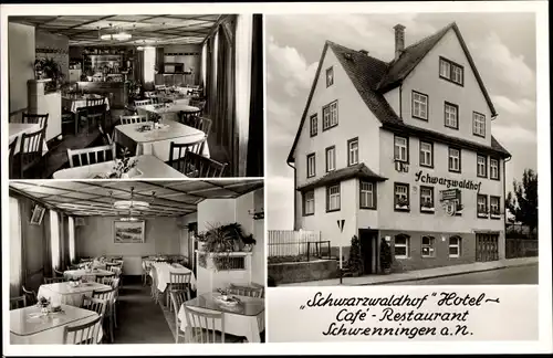 Ak Schwenningen am Neckar, Hotel Schwarzwaldhof, Innenansicht