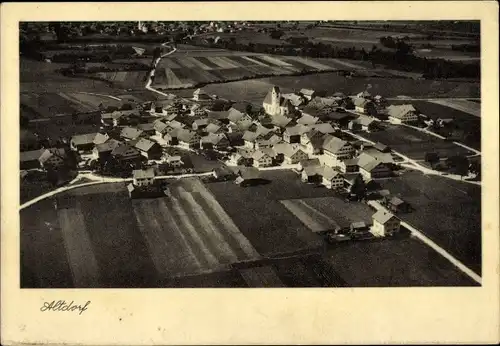 Ak Altdorf Biessenhofen im Ostallgäu, Fliegeraufnahme