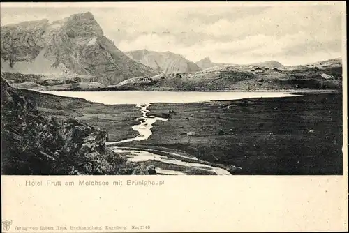 Ak Melchsee Frutt Kerns Kanton Obwalden, Hotel Frutt, Brünighaupt