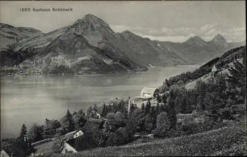 Ak Emmetten Kt. Nidwalden, Kurhaus Schöneck