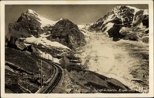 Ak Kanton Bern, Eiger, Mönch, Jungfraubahn