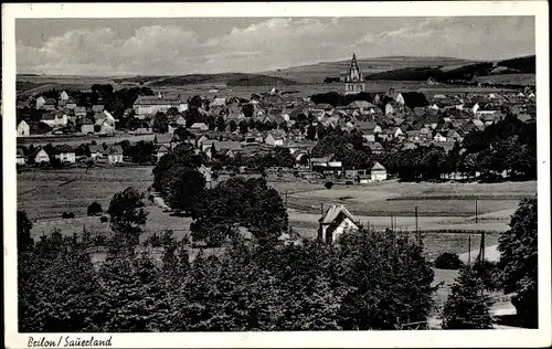 Ak Brilon im Sauerland, Panorama vom Ort