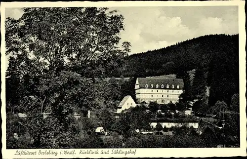 Ak Bad Berleburg Nordrhein Westfalen, Kurklinik, Sählingshof, Wald