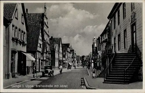 Ak Lemgo in Lippe, Breitestraße, Abtei