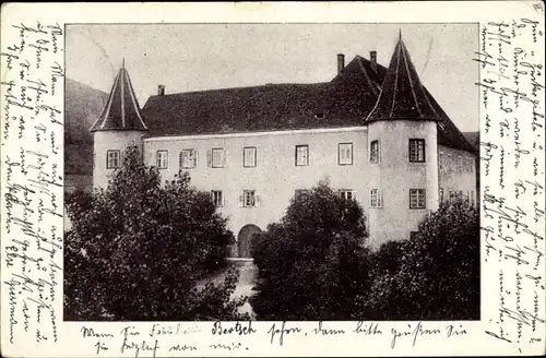 Ak Immendingen an der Donau Baden, altes Schloss