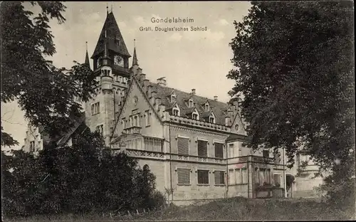 Ak Gondelsheim in Baden, Douglas'sches Schloss