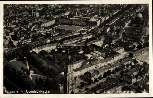 Ak Potsdam, Garnisonkirche, Fliegeraufnahme