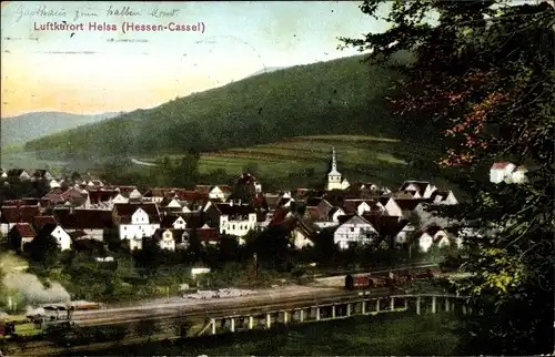 Ak Helsa in Hessen, Gesamtansicht