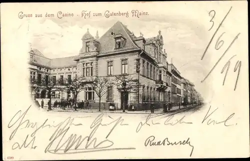Ak Mainz, Hof zum Gutenberg, Casino